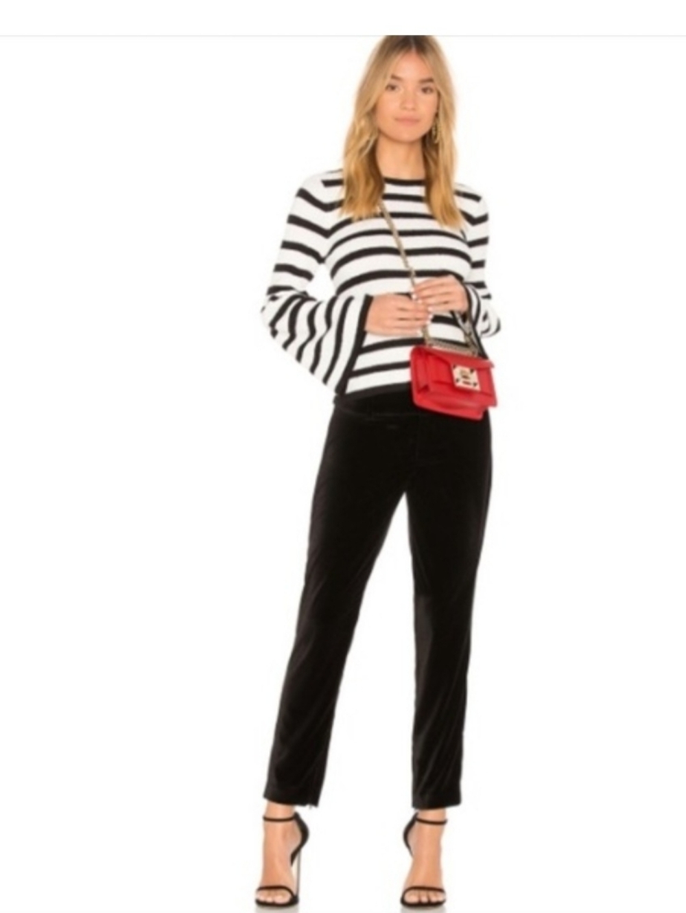 Alice + Olivia stacey slim velvet ankle pants - Picture 6 of 14